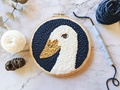 Punch needle pattern - Mr. Goose