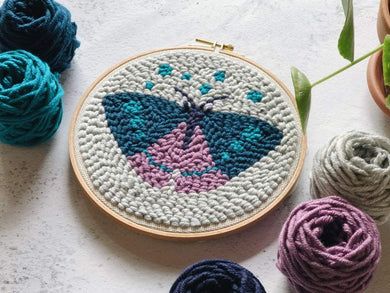 Punch needle pattern - Butterfly