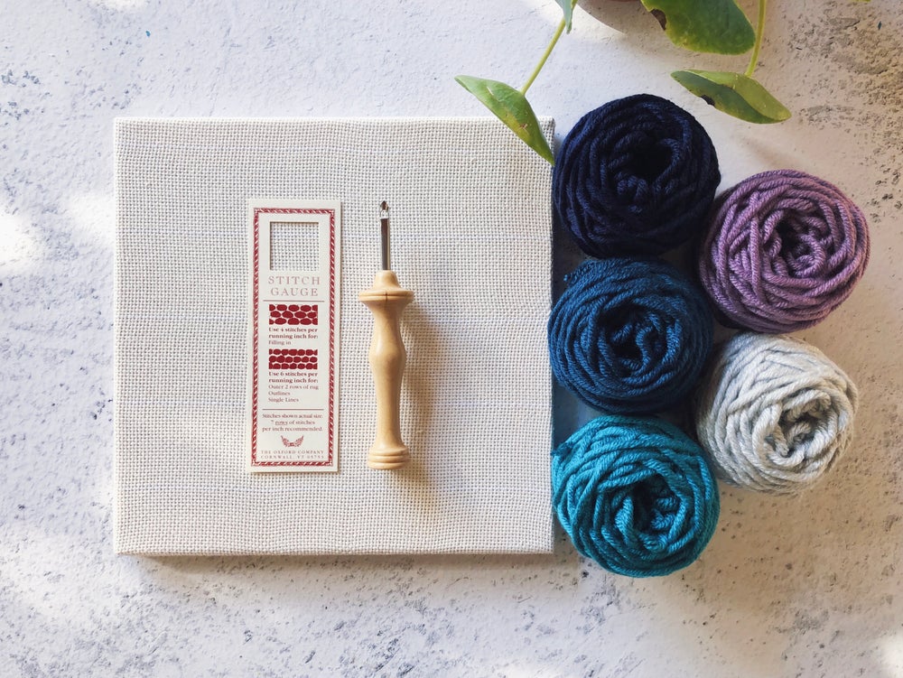 Oxford punch needle start kit - Amethyst