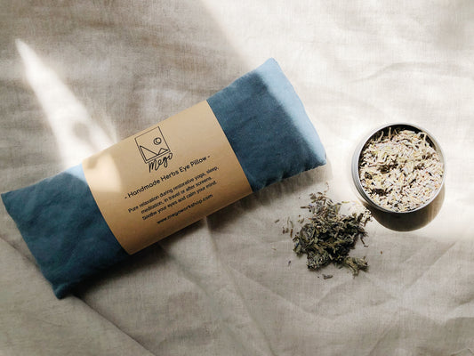 Refillable Handmade Herbs Eye Pillow - Reduce anxiety and depression