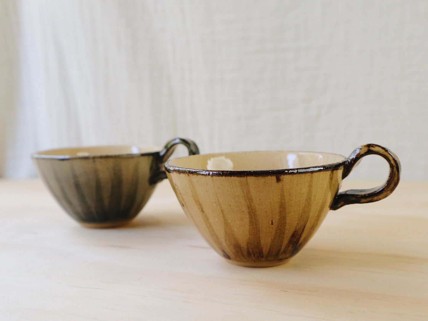 Japanese Mino Ware Star Cup