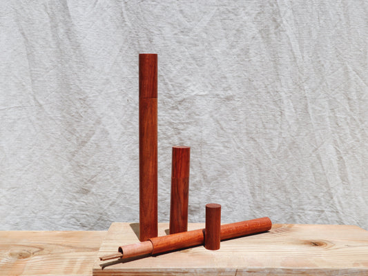 Padauk wooden incense keeper box