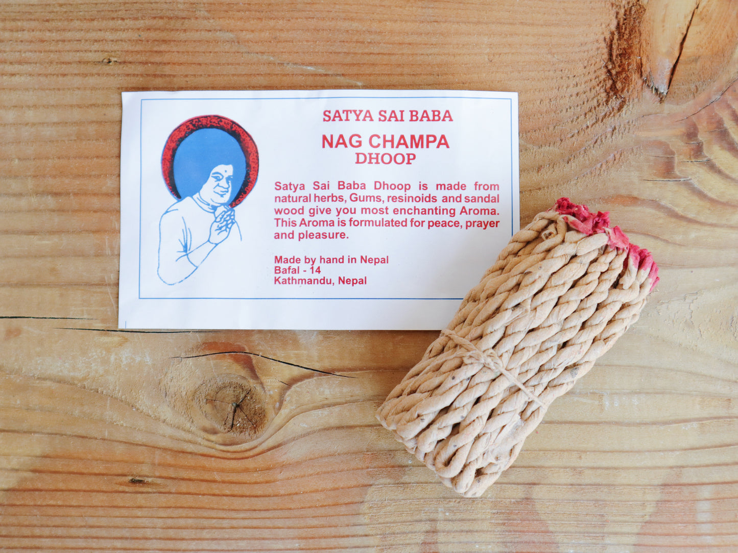 Tibetan Incense SAI BABA NAG CHAMPA DHOOP ROPE