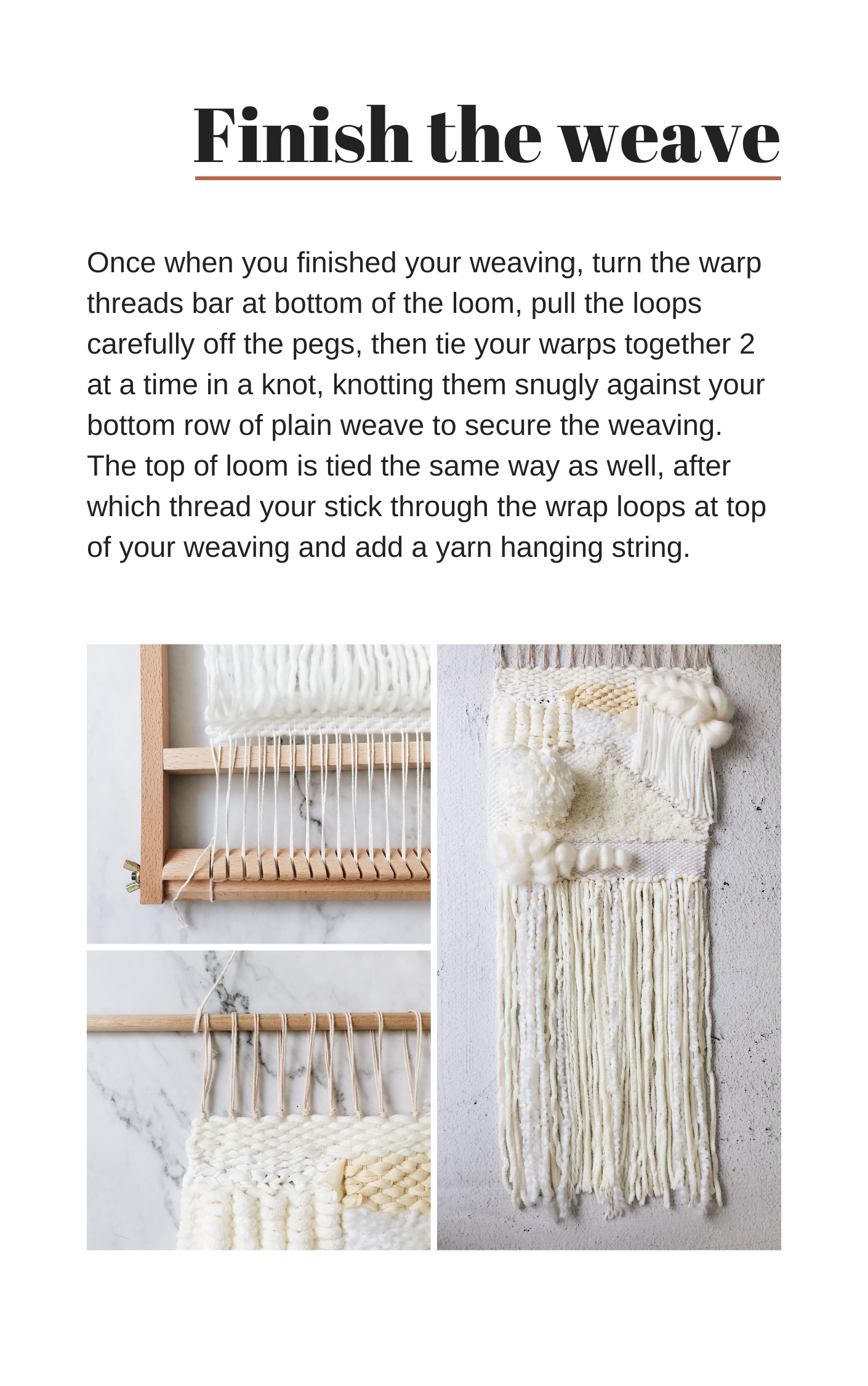 Weaving for beginners - Instructions eBook | FREE DOWNLOAD